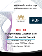 Multiple Choice Question Bank (MCQ) Term - I & Term-II: Class - XII