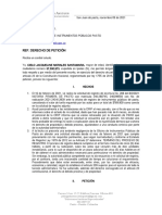 DERECHO DE PETICION OFICINA DE REGISTRO DE INSTRUMENTOS PUBLICOS para El Registro