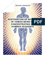 Restoration of Matter of Human Being by Concentrating On Number Sequence - Psychology