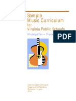K-12 Sample Music Curriculum