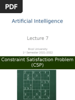 AI-Lecture 7 (Constraint Satisfaction Problem)