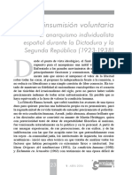 La Insumision Voluntaria El Anarquismo Individualista en España-1923-1938