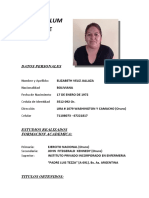 CURRICULUM VITAE. Elizabeth