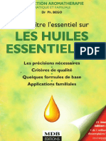 Connaitre l'Essentiel Sur Les Huiles Essentielles Mdb Editions Livre