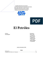 Monografía Grupo #7 El Petróleo