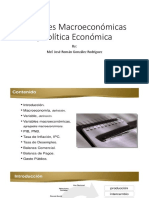 Variable Macroeconómicas y Política Económica