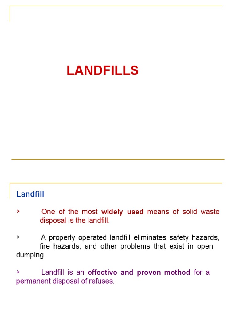 Landfill | PDF | Landfill | Waste