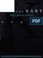 Documente.net Immanuel Kant Spre Pacea Eterna