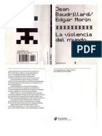 Baudrillard, Jean - La Violencia Del Mundo