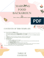 Charming Food Backgroun D: Here Is Where Your Presentation Begins