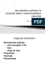 Biomateriale Metalice Utilizate La Executia Tijelor Centromedulare Zavorate