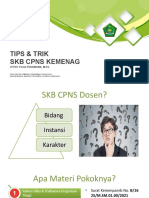 Tips & Trik SKB CPNS Dosen PNS Kemenag 2021