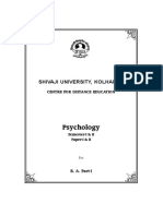 Psychology: Shivaji University, Kolhapur