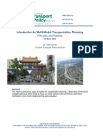 Introduction To Multi-Modal Transportation Planning: Principles and Practices