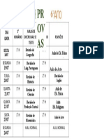 6° Horarios de Teste