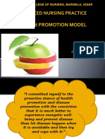 Health Promotion Model Ppt's
