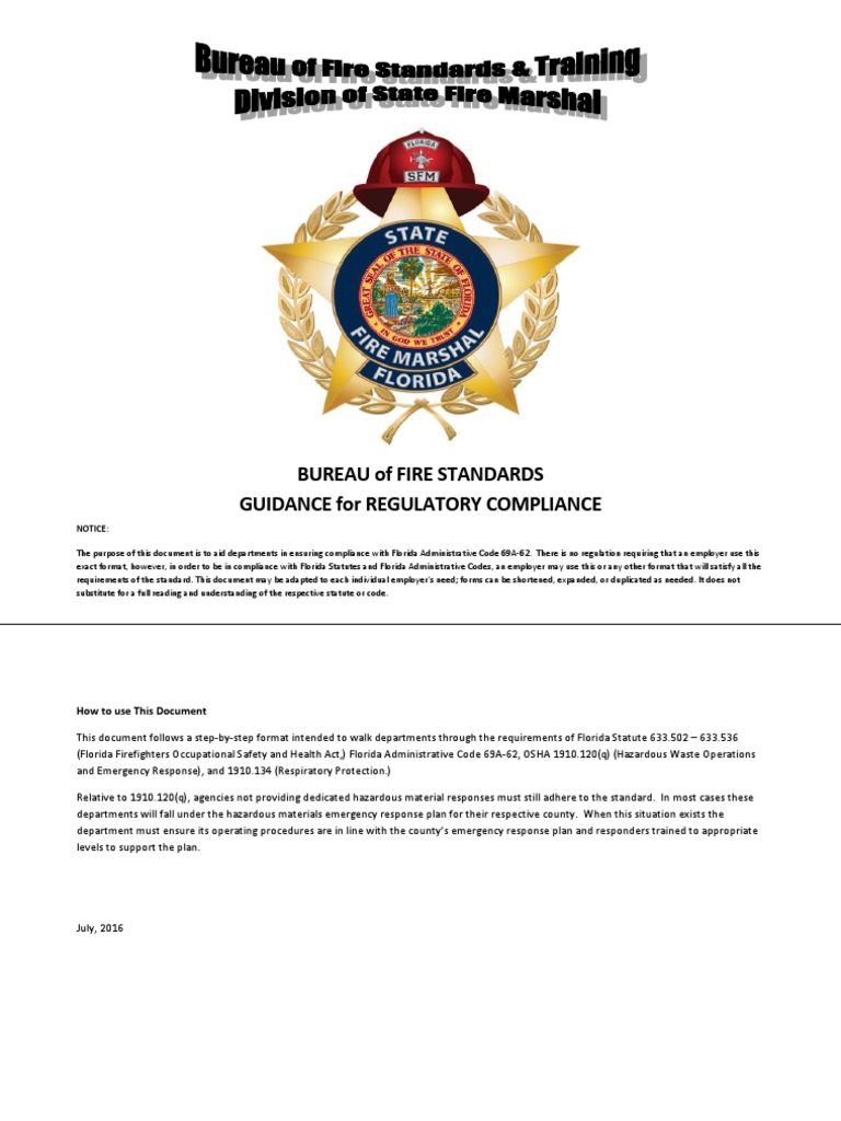 Florida HAZMAT Response Compliance Guide | PDF | Dangerous Goods ...