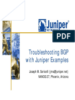 Troubleshooting BGP With Juniper Examples: NANOG 27, Phoenix, Arizona