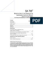 M O I A ' R: Odifications To The Pinion in The Ndependent Uditor S Eport