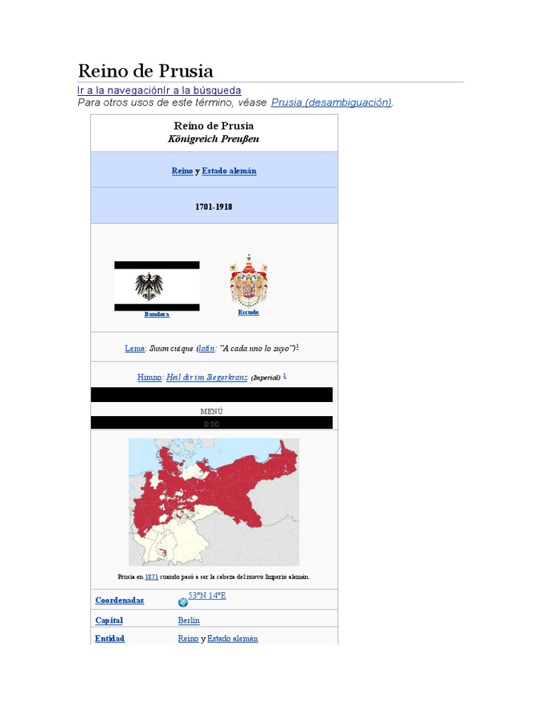 Historia del Reino de Prusia | PDF | Prusia | Antiguas monarquías de Europa
