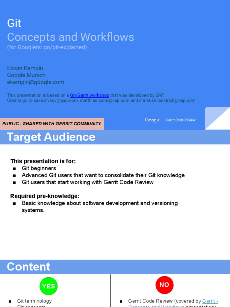 Git and Gerrit Code Review Basics | PDF | Version Control | Linux