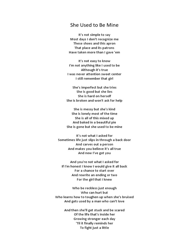 She Used To Be Mine PDF