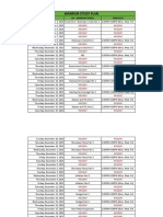 Warrior Study Plan: Day - Date Ga - Warrior Topics Time Slot