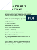 PHYSICAL CHANGE AND CHEMICAL CHANGE (Indicator)