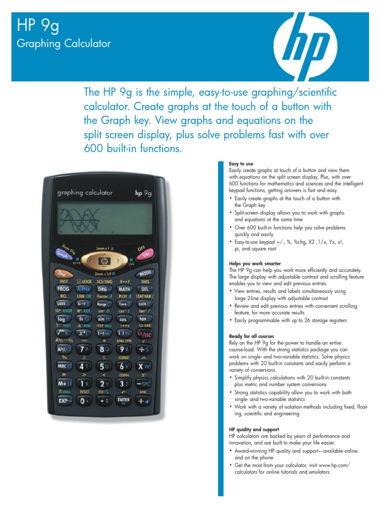 Graphing Calculator Easy To Use PDF Calculator Sat