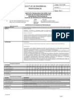 Instituto Tecnológico de Cerro Azul División de Estudios Profesionales Residencias Profesionales Solicitud de Residencias Profesionales