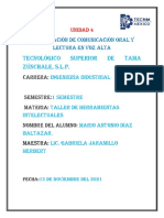 Actividad 1 Investigar Los Temas Comunicación Oral y Lectura en Voz Alta