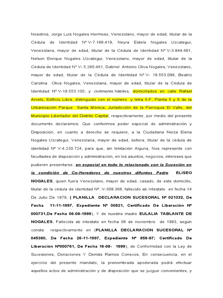 Poder Especial o Especifico | PDF | Gobierno