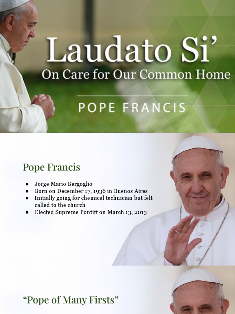 Pope Francis Laudato Si 2015 PDF Eucharist Pope Francis