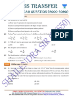 MASS TRANSFER PYQ (2000-2020