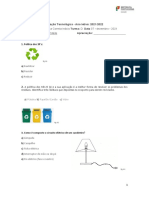 Ficha - 9º Ano Educação Tecnológica