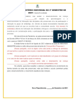 Modelo de Relatório Individual Do 2º Semestre de 2021