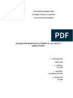 Ensayo Analisis Por Resistencia Termicas, Alcances y Limitaciones Luis Paredes 27.317.607