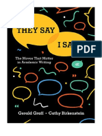 They Say / I Say: The Moves That Matter in Academic Writing (Fourth Edition) - Cathy Birkenstein