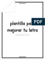 Plantilla para Mejorar Tu Letra