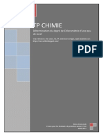 TP Chimie Compte Rendu Determination Du Degre de Chlorometrie Dune Eau de Javel