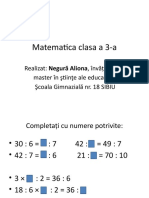 Matematica Clasa A 3a