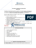 Instrucciones de Planificación Educativa KCR 2