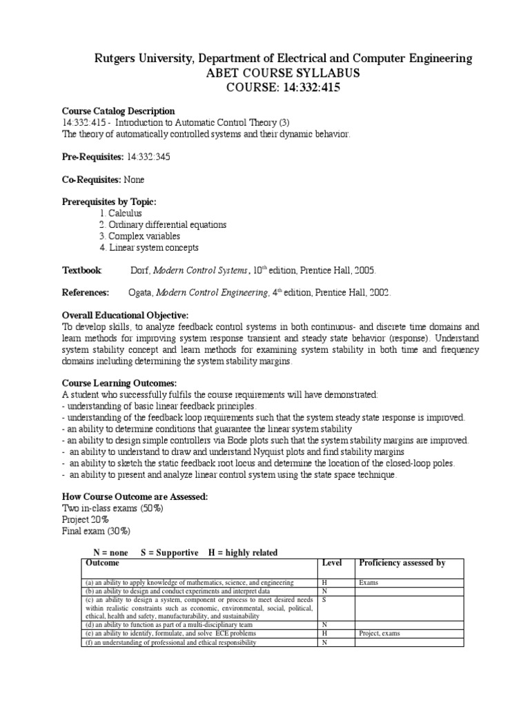 Rutgers University, Department of Electrical and Computer Engineering