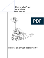 12EPML Electric Pallet Truck (Lithium Battery) Operation Manual