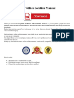 Fluid Mechanics Wilkes Solution Manual PDF
