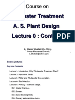 Wastewater Treatment Plant Design-Contents