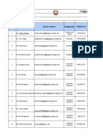 Project Titles Suggested For 2021-22 by Faculty