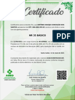 Certificado NR 35 Antonio