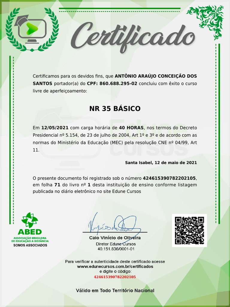 Certificação - Unova Cursos Gratuitos Online