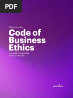 Code of Business Ethics: Welcome To The